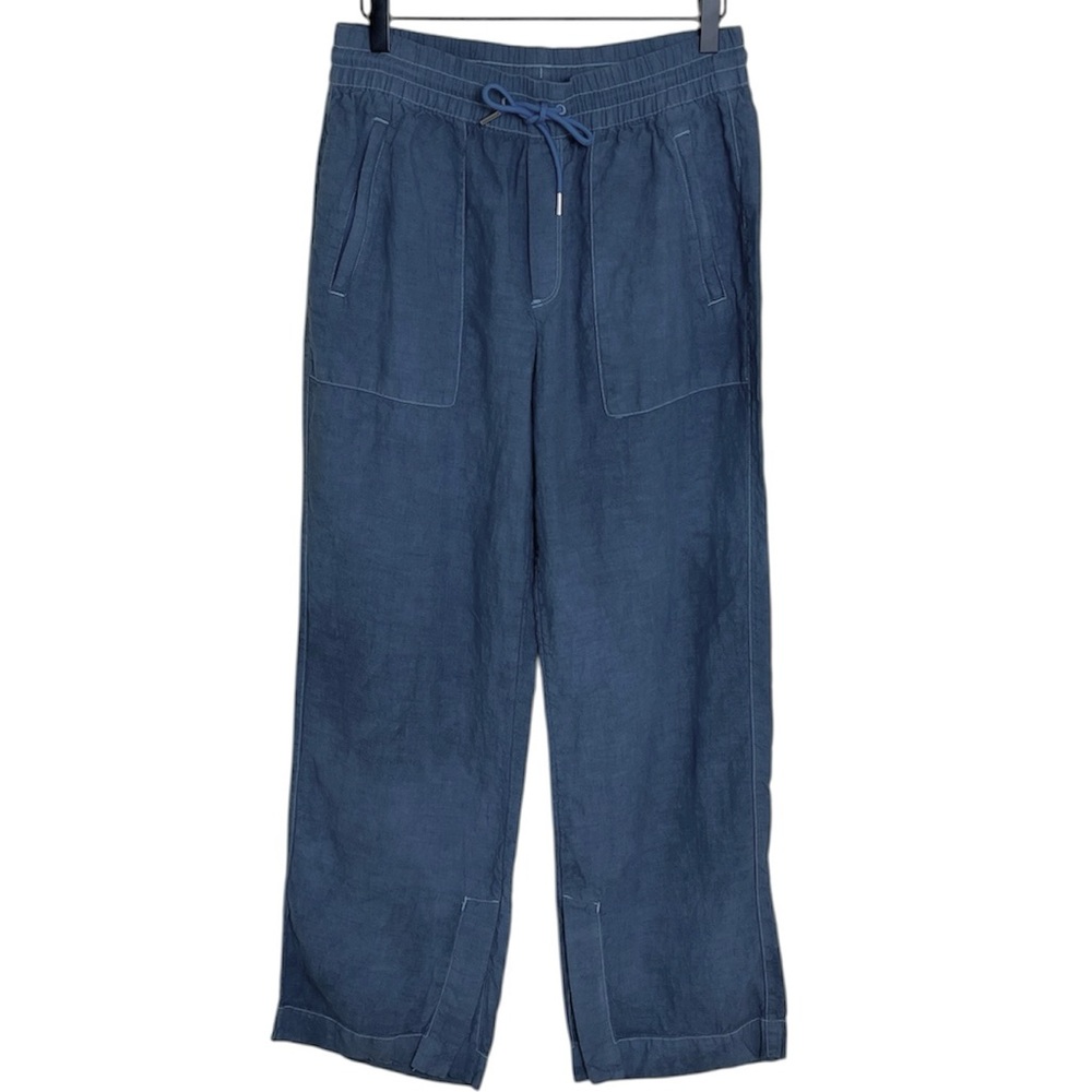 Athleta Retreat Linen Wide Leg Pant Sz 4